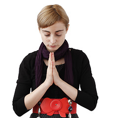 Image showing Woman praying