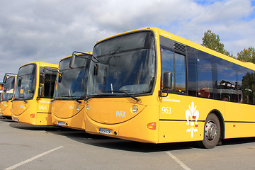 Image showing Yellow City Buses