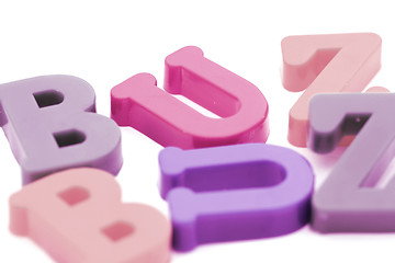 Image showing Close-up of letters