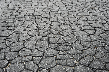 Image showing Cracked Asphalt Road 