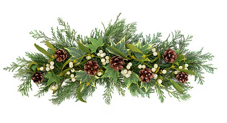 Image showing Christmas Floral Display