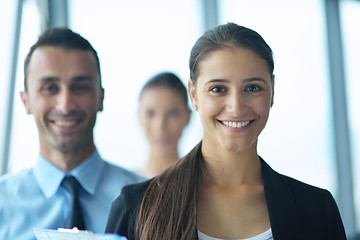 Image showing business people in a meeting at office