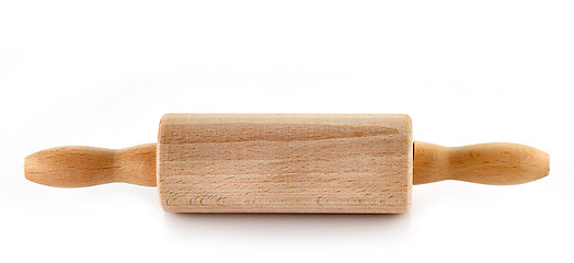 Image showing Wooden rolling pin