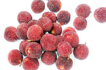 Image showing Red bayberry fruits