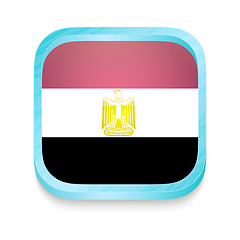 Image showing Smart phone button with Egypt flag
