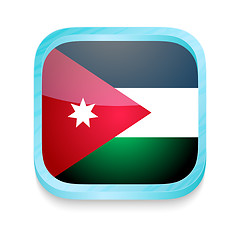 Image showing Smart phone button with Jordan flag