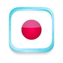 Image showing Smart phone button with Japan flag