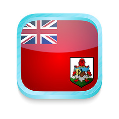 Image showing Smart phone button with Bermuda flag