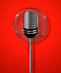 Image showing Classic radio microphone