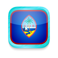 Image showing Smart phone button with Guam flag