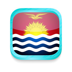 Image showing Smart phone button with Kiribati flag