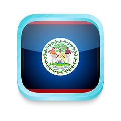 Image showing Smart phone button with Belize flag