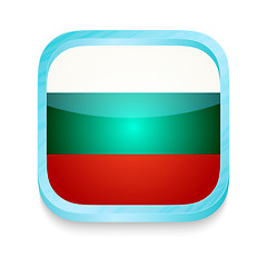 Image showing Smart phone button with Bulgaria flag