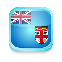 Image showing Smart phone button with Fiji flag