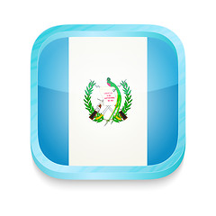 Image showing Smart phone button with Guatemala flag