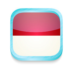 Image showing Smart phone button with Monaco flag