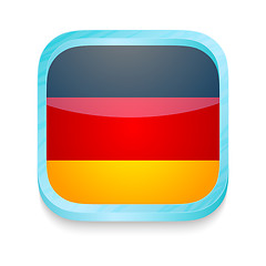 Image showing Smart phone button with Germany flag