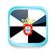 Image showing Smart phone button with Ceuta flag