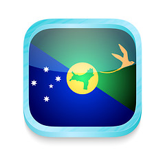 Image showing Smart phone button with Christmas Islands flag