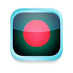 Image showing Smart phone button with Bangladesh flag