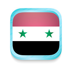 Image showing Smart phone button with Syria flag