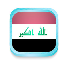 Image showing Smart phone button with Iraq flag