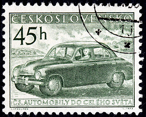 Image showing Old Car Stamp