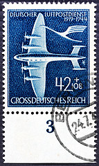 Image showing German Air Mail Stamp