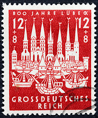 Image showing Lubeck 1943 Stamp