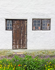 Image showing Facade of a rustic house