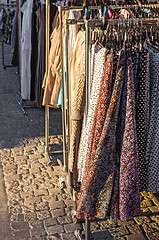 Image showing Clothes street sale
