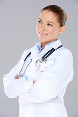 Image showing Smiling confident female doctor