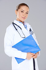 Image showing Beautiful young female doctor