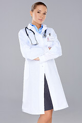 Image showing Beautiful confident woman doctor