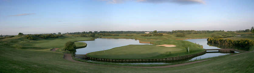 Image showing panoramic of albatros course, golf national, paris