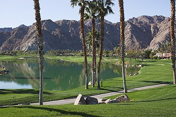 Image showing pga west golf course, palm springs, california