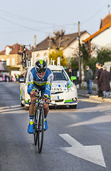 Image showing The Cyclist Simon Gerrans- Paris Nice 2013 Prologue in Houilles