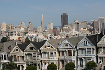 Image showing victorian houses, san francisco, california