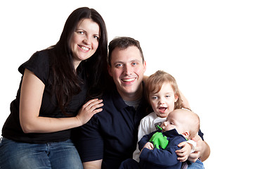 Image showing Family with Two Young Children