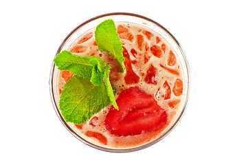 Image showing strawberry cold tea