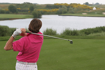 Image showing man golf swing