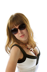 Image showing Young Woman in Sunglasses