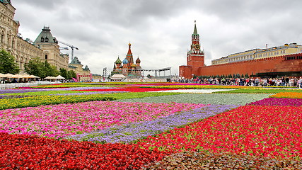Image showing  Flower Festival in Red Square in Moscow