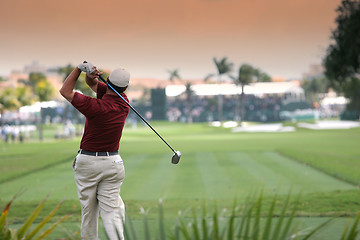 Image showing man golf swing in Doral, Miami