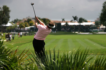 Image showing man golf swing in Doral, Miami