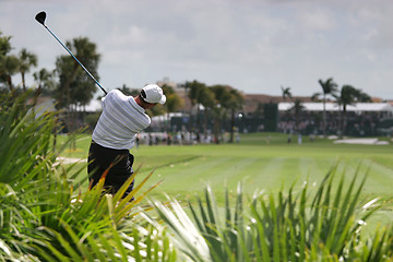 Image showing man golf swing in Doral, Miami