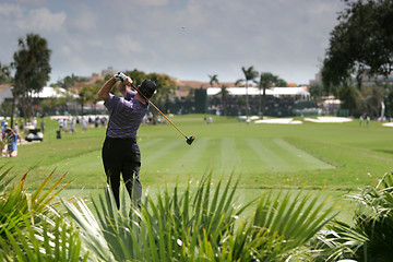 Image showing man golf swing in Doral, Miami