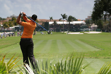 Image showing man golf swing in Doral, Miami