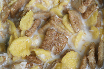 Image showing Crunchy breakfast cereals.