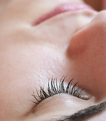 Image showing Beautiful young woman sleeping.